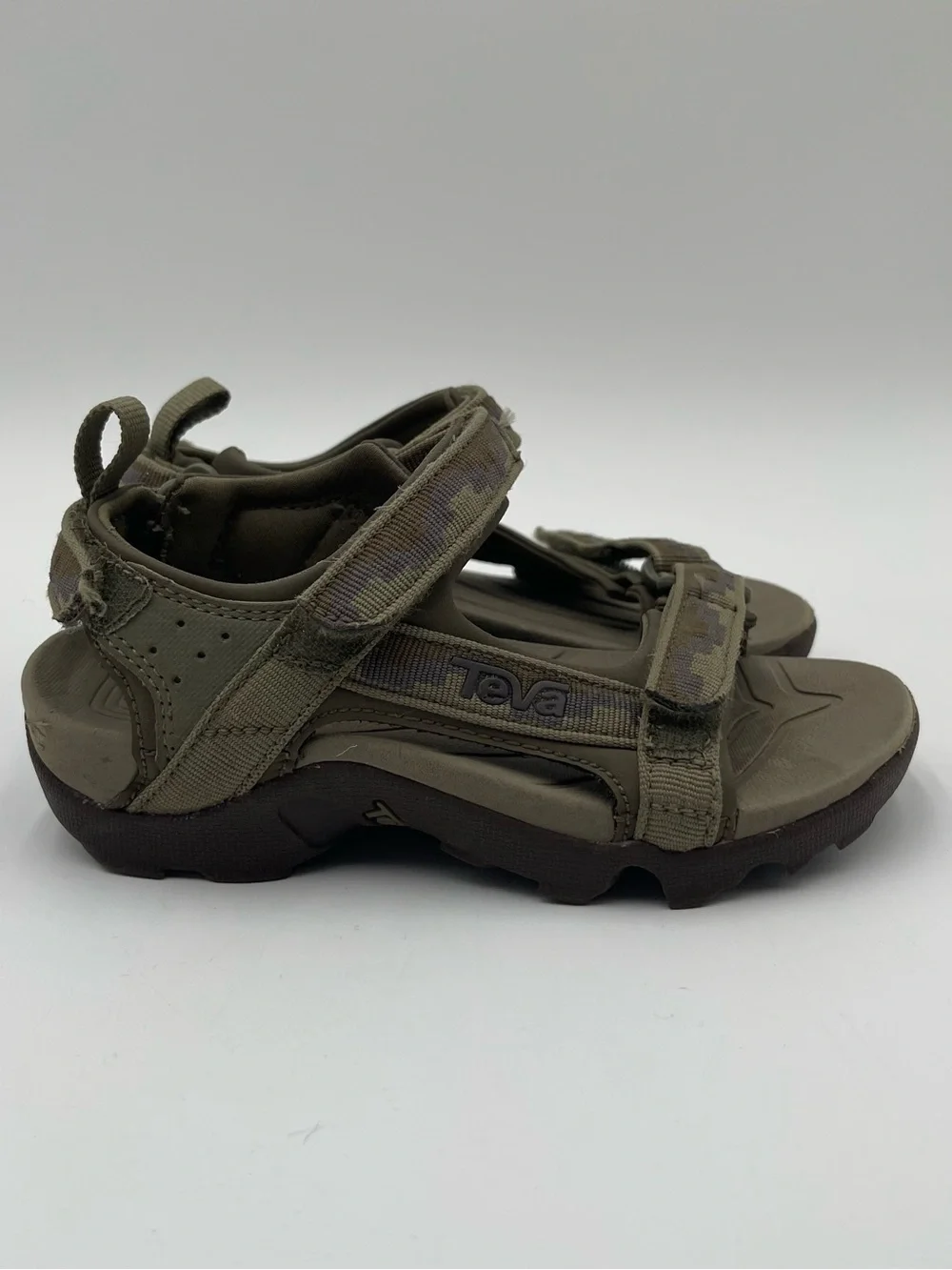 Teva Tanza Camouflage Nature Hiking Sandals Kids Unisex Size 12 Summer